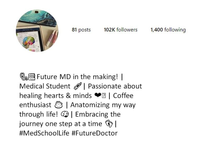 Best Medical Student Bio For Instagram Ideas 2024