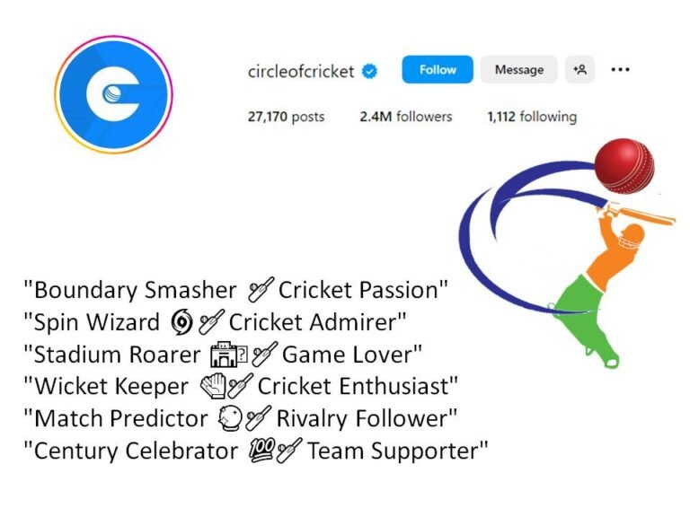 200+ Best Cricket Bio For Instagram